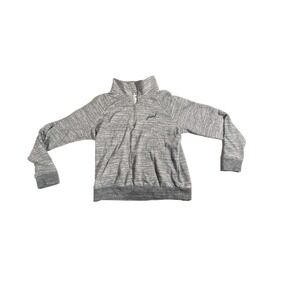 Victoria secret pink half zip gray size large